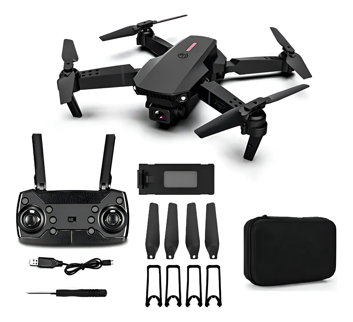 Dron E88 gris