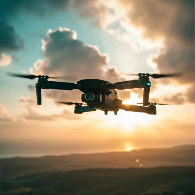 Dron E88 gris