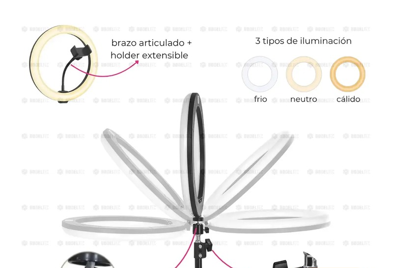 🏠 Aro De Luz Led Bodeltec 30cm Con