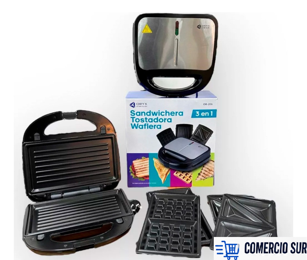Sandwichera 3 en 1 – Waflera, Tostado